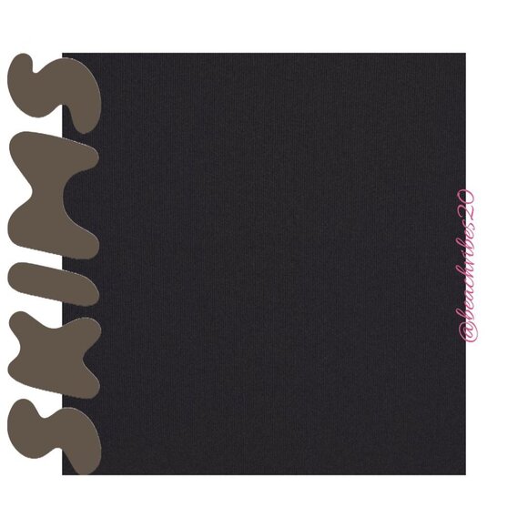 SKIMS Fits Everybody Long Sleeve Crew-Neck Bodysuit Onyx Large NWT O-338 - Picture 5 of 11